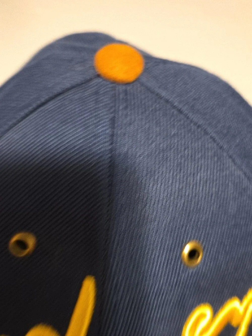 Sydney Australia Embroidered Baseball Cap - Navy & Mustard